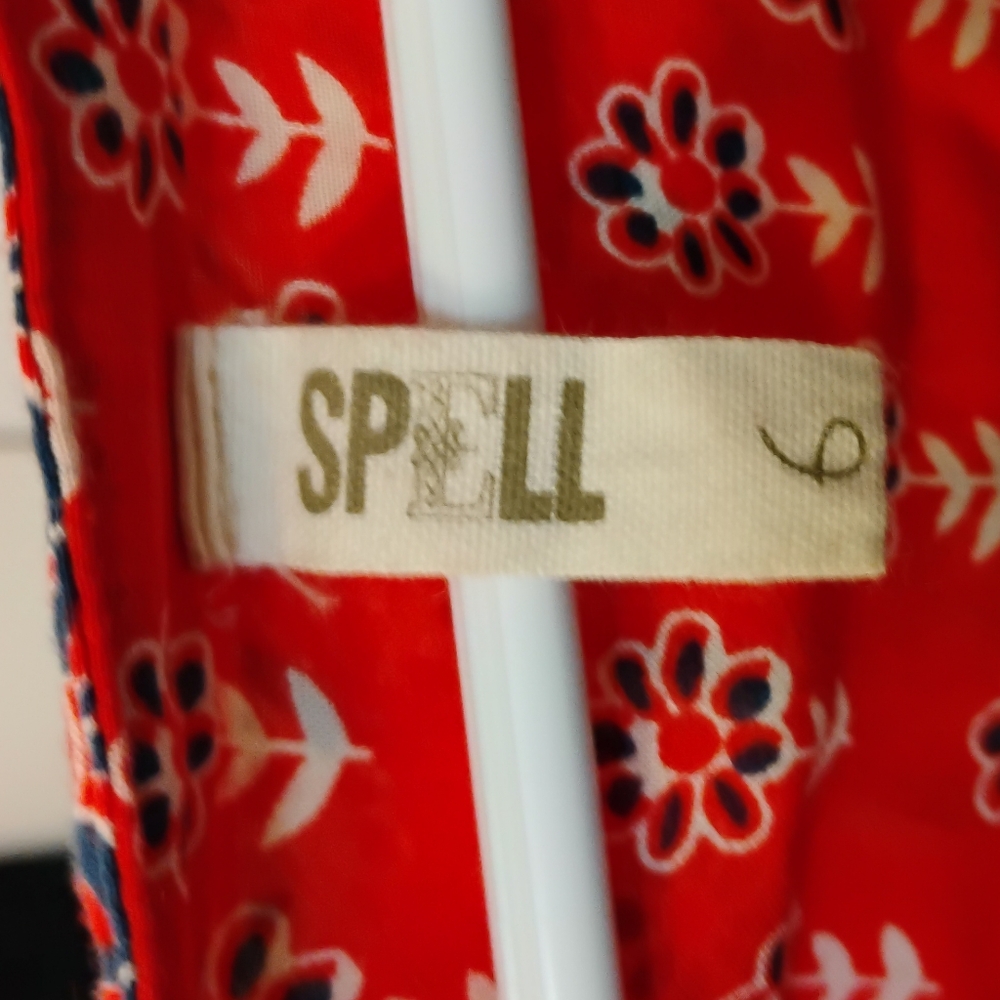 Spell Red Bohemian Dress Size 6 - Picture 8 of 11